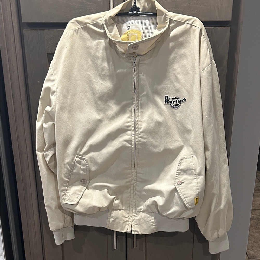 Dr. Martens Vintage Off-White Zip-Front Harrington Jacket